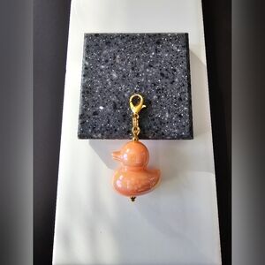 Bohemian Trinkets Orange You Cute Duck Journal Charm